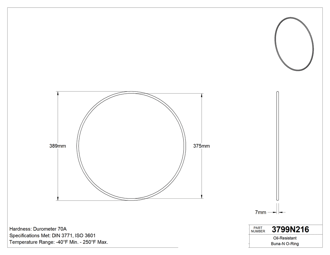 Technical drawing - 3799N216